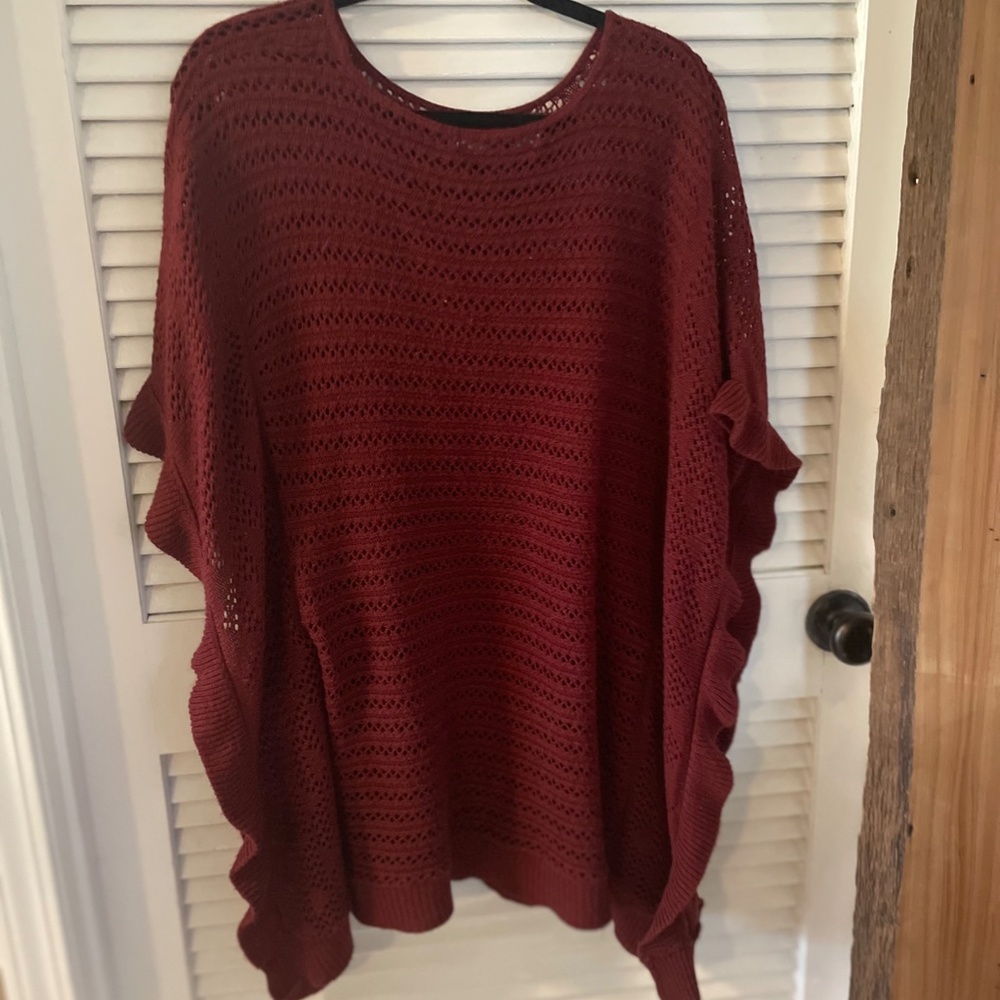 Red Ashley Stewart Crochet Top